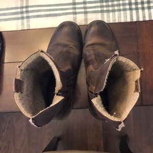 Aldo brown leather winter boots